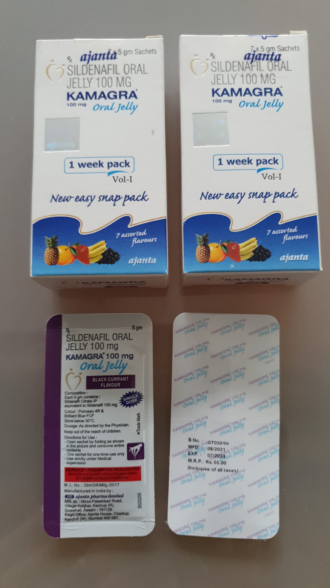Kamagra, Cobra, Vidalista, Kamagra Jelly Erectiepillen Overige